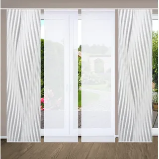 home in green RIWELO Paneelwagen 4 Stk. tlg. SET DIGITALDRUCK,BAMBUSOPTIK RECYCELT