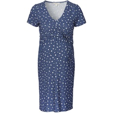ESPRIT Maternity Damen Jurk met korte mouwen, all-over print Kleid, Smoke Blue - 404, 42 EU