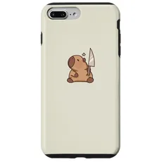 Hülle für iPhone 7 Plus/8 Plus Süße Capybara mit Messer