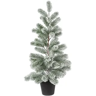 Künstlicher Weihnachtsbaum CREATIV DECO "Weihnachtsdeko, künstlicher Christbaum, Tannenbaum", grün, H:69cm, Kunststoff, Weihnachtsbäume, Künstlicher Weihnachtsbaum, Im Topf; Beschneite Optik