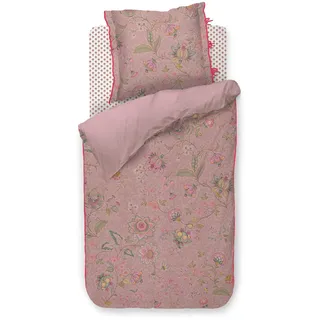 Pip Studio Mumbai Morning bettwäsche-Set 2 TLG. - 135 x 200 cm - Rosa - Baumwolle - mit Reißverschluss