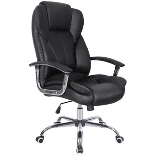 SONGMICS Bürostuhl Chefsessel Drehstuhl Computerstuhl Sitzhöhenverstellung office Stuhl Polsterung, OBG57B