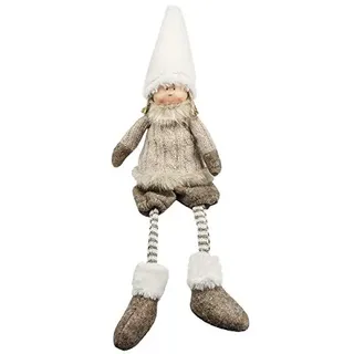 Ideen mit Herz niedliche Winter-Püppchen | Weihnachtswichtel | Weihnachts-Deko | Winter-Kinder | Deko-Puppe (Stefan | mit Schlenkerbeinen | 32 cm hoch)