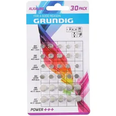 Grundig Power+++ (30 Stk., LR621, LR754, LR43, LR44, LR41, AG4, 155 mAh), Batterien + Akkus