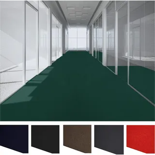 MDEKOR Nadelvlies Teppichboden, Grün, 2m breit, 400 x 200 cm, schwer entflammbar, zum Zuschneiden als Läufer oder Auslegware - Grün