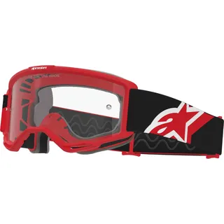 Alpinestars Vision Otg Crossbrille - Rot/Schwarz/Weiß Klar