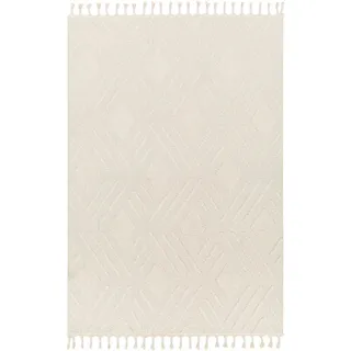 Livabliss Kurzflorteppich Selene 160/213 cm Elfenbein , Weiß , Textil , Grafikmuster , Rechteckig , 160x213 cm , Oeko-Tex® Standard 100 , in verschiedenen Größen erhältlich , Teppiche und Böden, Teppiche, Orientteppiche
