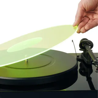 Hudson Hi-Fi Plattenspieler - Matte aus Acryl - GreenLit - LP Slipmat