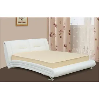 Wasserbett Bett Betten Komplett Lederbett Polsterbett mit Matratze Neu JANA - Schwarz