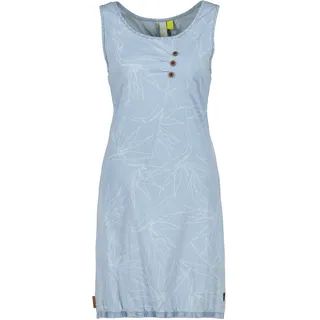 Sommerkleid ALIFE & KICKIN, Damen, Gr. L, Normalgrößen, light denim, 95% Baumwolle, 5% Elasthan, Rundhals, Kleider Sommerkleid