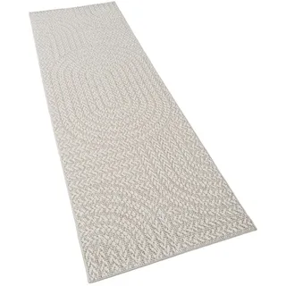 Paco Home Waregem 629 Outdoor-Teppich 80 x 250 cm Creme