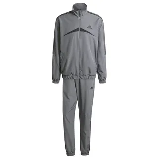 Adidas Herren Sportswear Woven Chevron Track Suit Trainingsanzug, Grey Five, L