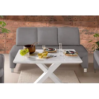 exxpo - sofa fashion Polsterbank »Intenso, Sitzbank, Breite 162 cm, wahlweise in Leder oder Textil« hohe Bodenfreiheit, frei im Raum stellbar, hoher Sitzkomfort grau