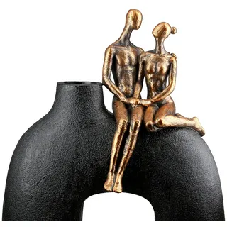 Casablanca by Gilde Tischvase »Vase Frau; Mann Movement schwarz H. 25,5 cm«, schwarz