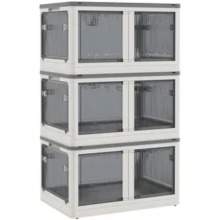 Homcom Aufbewahrungskiste 60 x 42 x 34 cm 5-tlg. weiß