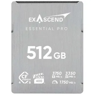 EXASCEND Cfexpress 4.0 Type B Essential Pro 512gb Speicherkarte - Black