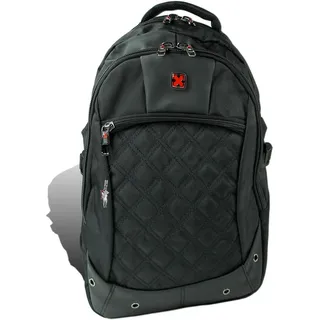 Travel N Meet Freizeitrucksack, Rucksack gepolstert schwarz Herren D2ORD4208S - Schwarz
