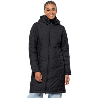 Jack Wolfskin Damen NORTH YORK COAT W winddichter Wintermantel, Black, XS