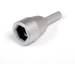 Peggy Peg Werkzeug – Alu Tool Adapter für Akkuschrauber – Sechskant Aufsatz aus Aluminium – 17er Stecknuss kompatibel mit allen Peggy Peg Schraubheringen – Zelthering Tool Zubehör