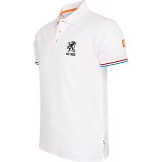 Cappuccino Italia Dutch Lion Polo EK2024 Weiss - Große S - Weiß