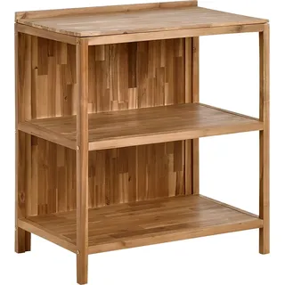 BELIANI Outdoor-Kücheninsel Braun Akazienholz 50 x 80 x 90 cm mit Holzplatte Modern für Garten Draußen Außenbereich Ausstattung Outdoor-Küchenmöbel - Braun