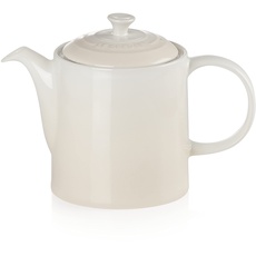 Le Creuset Hohe Kanne aus Steinzeug 1,3 Liter, Steinzeug, Meringue, 70703137160000