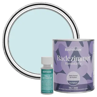 Rust-Oleum wasserfeste hellblau Fliesenfarbe für Badezimmer in Hochglanz Finish - Eukalyptus 750ML