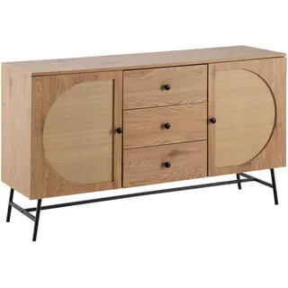 Wohnling Sideboard 140 x 80 x 40 cm Braun