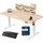 Schreibtisch USB-Ladeanschluss 160 x 70 Schreibtisch Beige