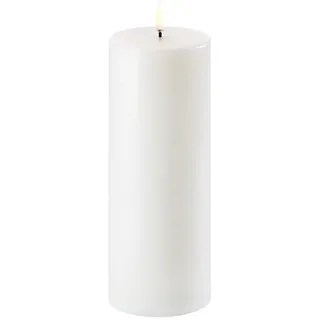 uYuni UYUNI-Beleuchtung flammenlose LED-Stumpenkerze 7,8 cm 15 cm weiß