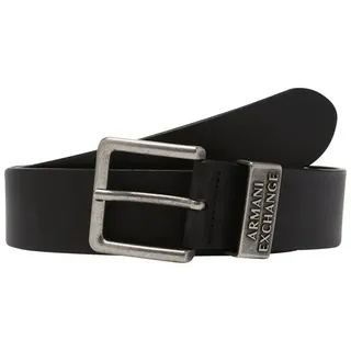 A|X Armani Exchange Herrengürtel Leder schwarz 80