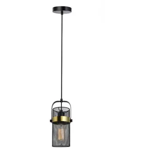 HOME DELUXE - Pendelleuchte LUMINOS - Schwarz / Gold, Blendfreies Licht, 10,5 x 153 cm, Metall / Rattan I Pendellampen Hängeleuchten Hängelampe - Schwarz