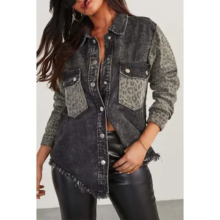 OMG Jeansjacke für Damen Dikoloti schwarz M - Schwarz