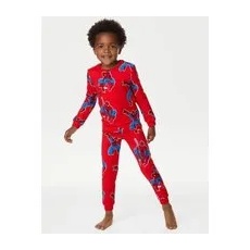 Boys M&S Collection Spider-ManTM Pyjamas (2-8 Yrs) - Red Mix, Red Mix - 6-7 Years