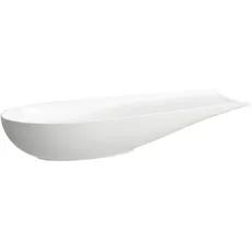 Laufen Il Bagno Alessi Waschtisch-Schale, ohne Überlauf, 100x38cm, inkl. Ablaufventil, H818974, Farbe: Weiß mit LCC