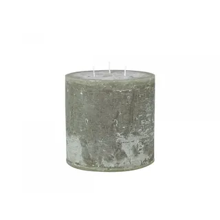 Chic Antique Macon Stumpenkerze H15 Ø15 cm grün