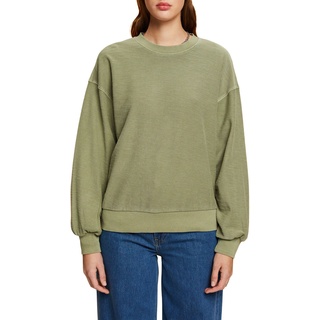 ESPRIT Damen 033ee1j303 Sweatshirt, 345/Light Khaki, S