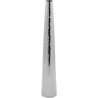 Fink »CUBA, mit feiner Hammerschlagstruktur« Rosenvase, Tischvase aus Edelstahl, silberfarben, silberfarben