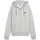 Mädchen ESS Small No 1 Logo Comfort Full-Zip FL Hooded Sweatshirt Light Gray Heather