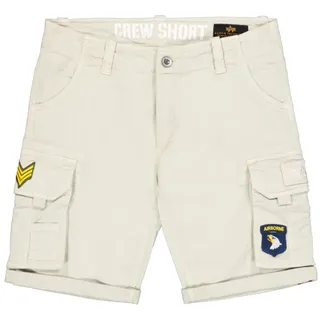 Alpha Industries Crew Patch Shorts, Stone, 36