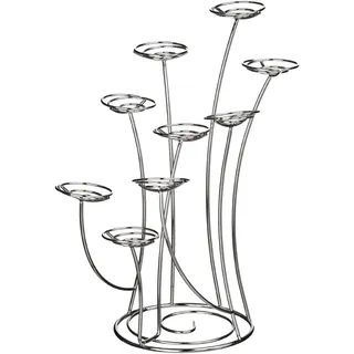 Premier Housewares Muffin-/Cupcake-Ständer 11x28x28 cm Chrom, Silber, 35x40x31