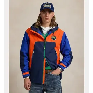 Polo Ralph Lauren für Herren. 710945417001 Eastland 70D Jacke blau, orange (M), Lässig, Recyceltes Polyester, Nachhaltig