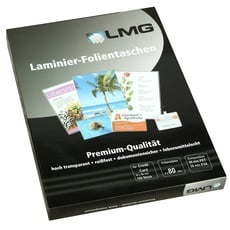 LMG LMGCC-80 Laminierfolien Credit Card, 54 x 86 mm, 2 x 80 mic, 100 Stück