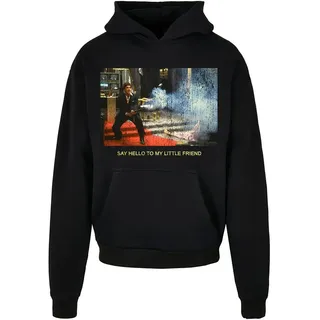 Mister Tee Scarface Little Friend Ultraheavy Oversize Kapuzenpullover - Black - L