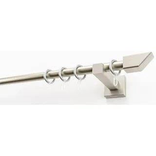 GARESA Gardinenstange »CUBUS« Ø 20 mm 1 läufig-läufig Wunschmaßlänge Vorhanggarnitur, verlängerbar, Endknopf abgeschrägt, mit Ringe GARESA B/L: cm Ø 20 mm