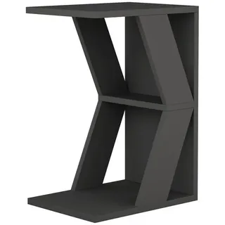 Livetastic Beistelltisch , Anthrazit , Holzwerkstoff , rechteckig , 30x57x40 cm , Stauraum , Wohnzimmer, Wohnzimmertische, Beistelltische, Beistelltische eckig