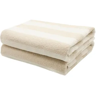 ZOLLNER Handtuchset 75 x 140 cm beige 2-tlg.