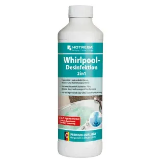 HOTREGA® Whirlpool-Desinfektion 2in1, Hochkonzentriertes Spezialprodukt, 500 ml - Flasche