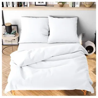 Wolkenfeld Bettwäsche »Allergiker Bettwäsche, unfassbar weich« 3 Stk. tlg. 135x200 cm, 155x220 & Übergrößen I inkl. Kissenbezüge 80x80 I Uni