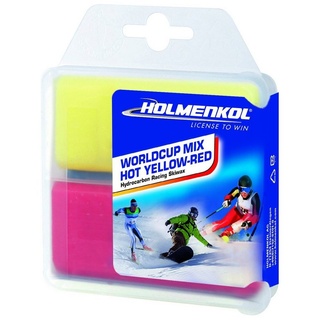 Holmenkol Worldcup Mix hot gelb/rot 2x35g Wachs